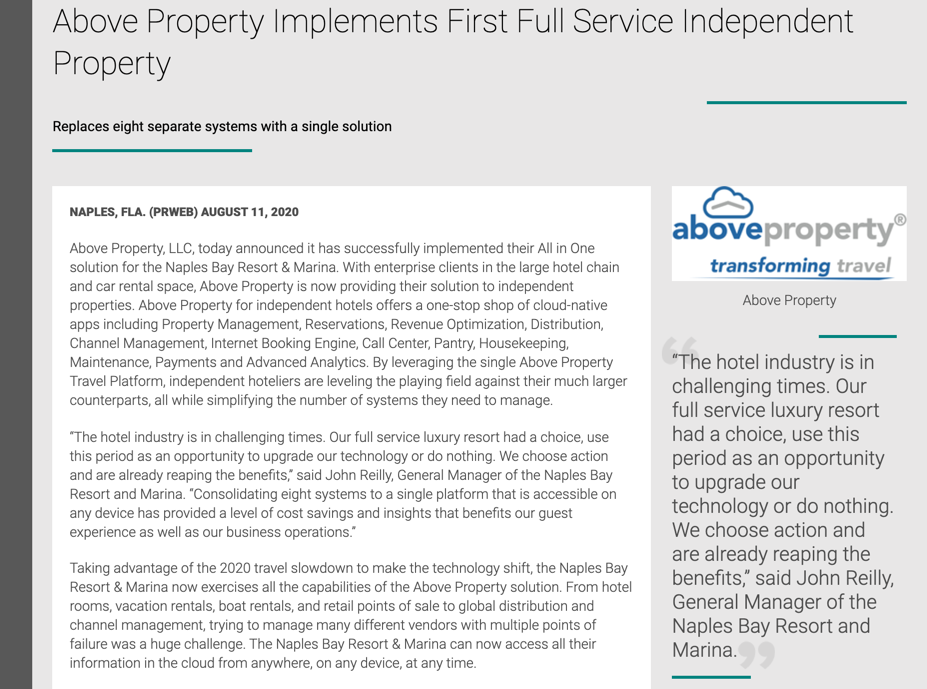 APS - First Full Service Independent Property